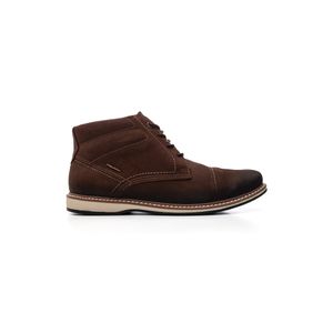 Bota Pegada Masculina Flat Em Couro 125152-05 Castanho