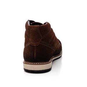 Bota Pegada Masculina Flat Em Couro 125152-05 Castanho