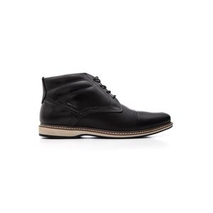 Bota Pegada Coturno Masculina Em Couro 125152-01 Preto