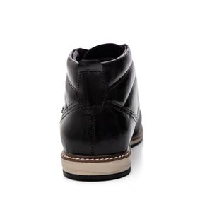 Bota Pegada Coturno Masculina Em Couro 125152-01 Preto