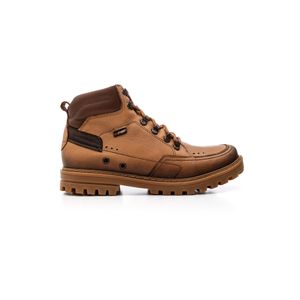 Bota Pegada Coturno Masculino Em Couro 181508-01 Marrom