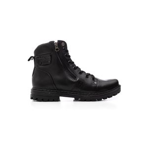 Bota Coturno Pegada Masculina Em Couro 180732-03 Preto