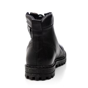 Bota Coturno Pegada Masculina Em Couro 180732-03 Preto