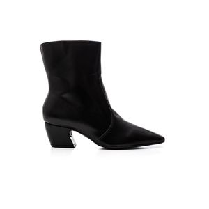 Bota Chá De Mel Cano Médio Feminina Bico Quadrado 4559.87273 Preto