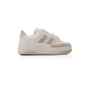 Tênis Chá De Mel Casual Feminino Camurça 70.030-03 Branco