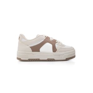 Tênis Chá De Mel Casual Feminino Sola Caixa 90.001-03 Off-White