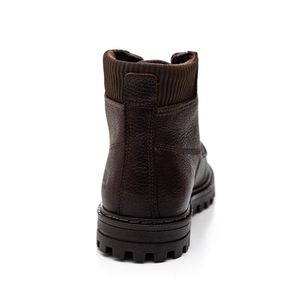 Bota Coturno Pegada Masculina Em Couro 181502-08 Marrom