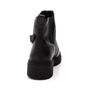 Bota Dakota Cano Curto Feminina Em Couro D0402-02 Preto