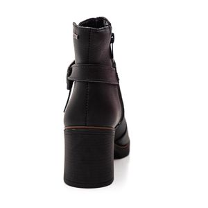 Bota Dakota Cano Curto Feminina Couro D0392-07 Preto