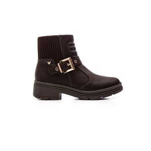 Bota Mississipi De Cano Curto Feminina Coturno Me011-03 Marrom