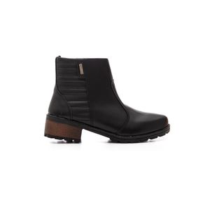 Bota Chá De Mel Cano Curto Feminina Salto Bloco 8616 Preto