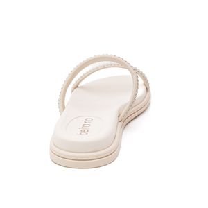 Chinelo Beira Rio Rasteira Feminina Strass 8488.105.29165 Off-White