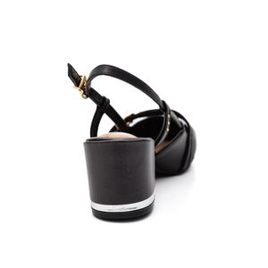 Sapato Beira Rio Slingback Feminino Fivelas 4325.202.9569 Preto