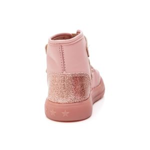 Bota Molekinha Cano Alto Infantil Menina Velcro 2185.101.29519 Rosa