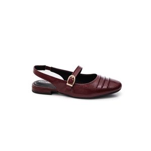 Sapatilha Comfortflex  Slingback Feminina Tira Elástica  2579331-02 Vinho