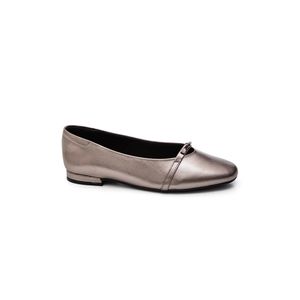 Sapatilha  Comfortflex Boneca Feminina Metalizada 2579301-01 Chumbo