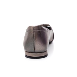 Sapatilha  Comfortflex Boneca Feminina Metalizada 2579301-01 Chumbo