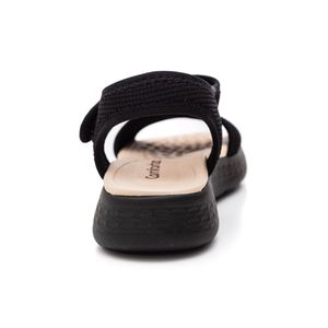 Sandália  Comfortflex Lycra  Feminina Velcro 2547304-07 Preto