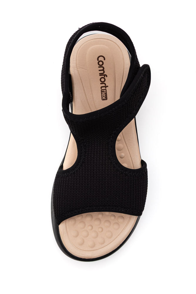 Sandalia Comfortflex 2547304-07 Preto