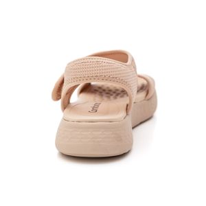 Sandália  Comfortflex Lycra  Feminina Velcro 2547304-04 Bege