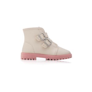 Bota Molekinha  Cano Baixo Infantil Menina Fivelas  2126.530.23580 Off-White
