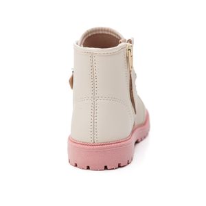Bota Molekinha  Cano Baixo Infantil Menina Fivelas  2126.530.23580 Off-White
