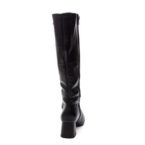Bota Tanara Cano Longo Feminina Couro T9043-06 Preto