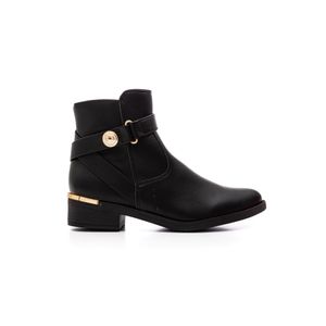 Bota Bebecê Cano Curto Feminina Salto Bloco T1840-102 Preto
