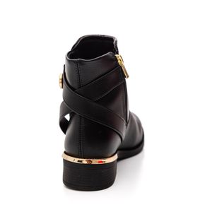 Bota Bebecê Cano Curto Feminina Salto Bloco T1840-102 Preto