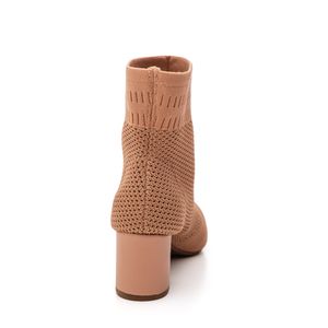 Bota Chá De Mel Cano Médio Feminina Knit 20.811-01 Nude