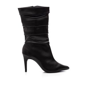 Bota Chá De Mel Slouchy Feminina Bico Fino 20.845-01 Preto