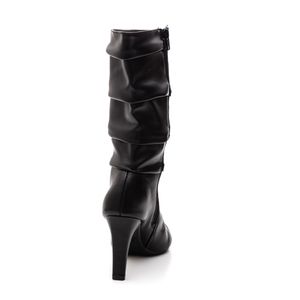 Bota Chá De Mel Slouchy Feminina Bico Fino 20.845-01 Preto