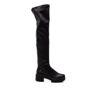 Bota Mississipi Cano Longo Over The Knee Feminina Me711-01 Preto