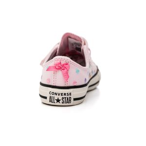 Tênis Converse Chuck Taylor All Star Juvenil Unisex Polka Dots Ck1242 Rosa