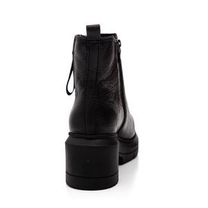 Bota Coturno Bottero Casual Feminina Couro 370304 Preto