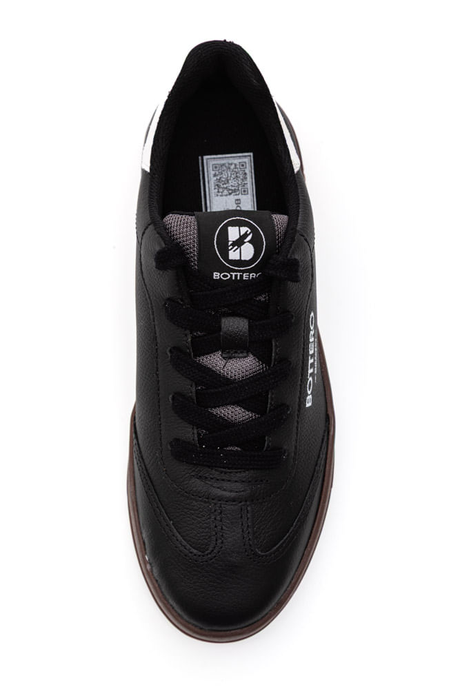 Tenis-Bottero-Em-Couro-Feminino-Casual-Sneakers-364905-Preto