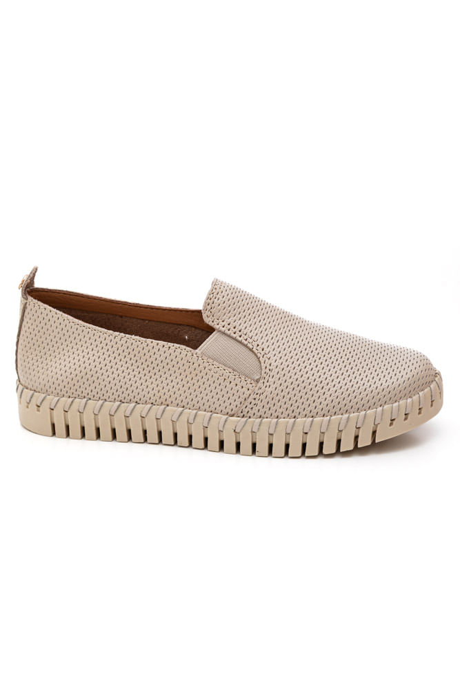 Tênis Bottero Confort Slip On Feminino Couro 369508 Off-White