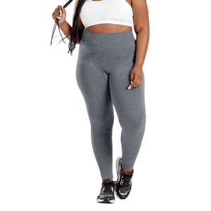 Calça Legging Graphene Básica Com Cintura Alta G0008 Cinza