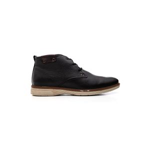 Bota Pegada Casual Masculina Em Couro 126751-04 Preto