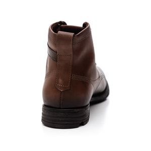 Bota Coturno Pegada Masculina Em Couro 180732-02 Castanho