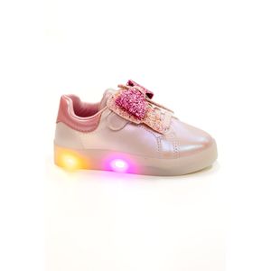 Tênis Sua Cia Mini Casual Infantil Menina Luz Led 7057i25 Rosa