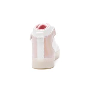 Tênis Sua Cia Mini Cano Alto Infantil Menina Luz Led 7057i25-00664 Branco
