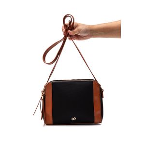 Bolsa Luxcel Transversal Feminina Quadrada Bs72860ga Preto