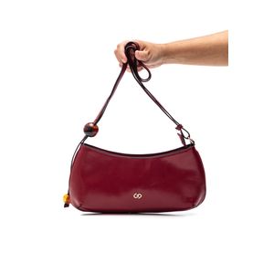 Bolsa Luxcel Transversal Feminina Baguete Bs72907ga Vinho