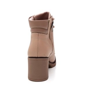 Bota Dakota Coturno Feminina Couro D0391-08 Bege