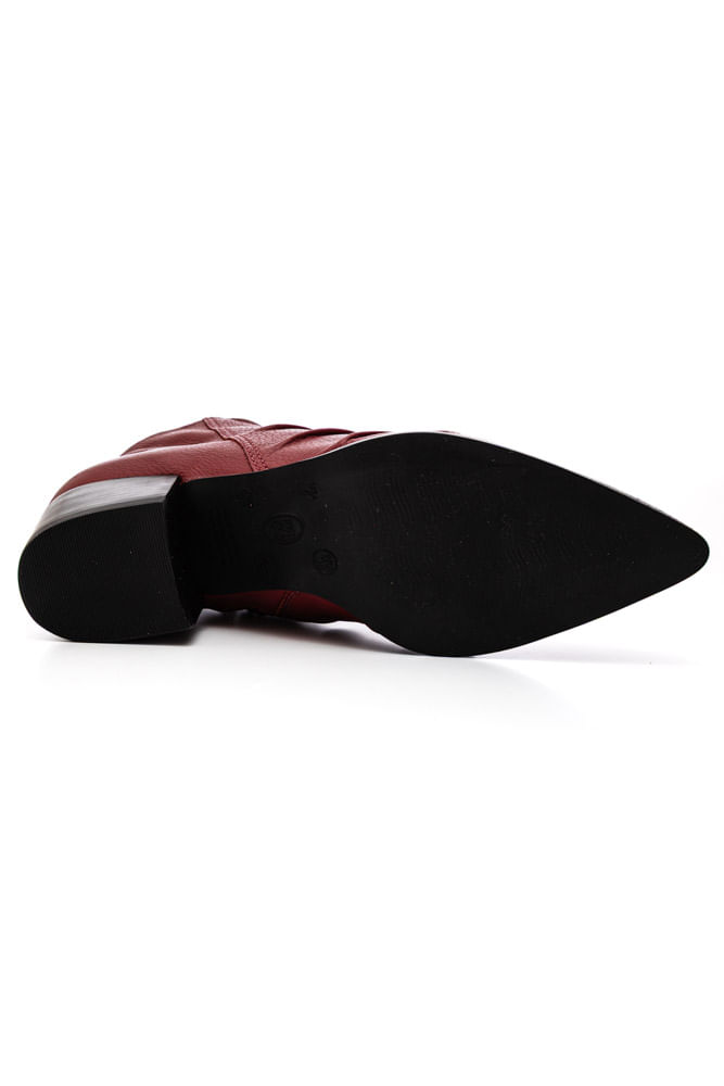 Bota-Bottero-Cano-Curto-Feminina-Couro-349308-Bordo
