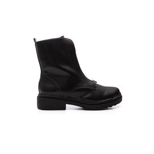 Bota Via Marte Coturno Feminina Sola Tratorada  245-002-01 Preto