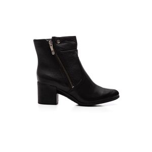 Bota Bottero Cano Baixo Feminina Couro 346913 Preto