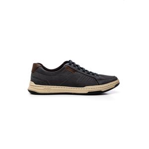 Sapatênis Democrata Denim Jay Masculino Couro 151401-002 Marinho