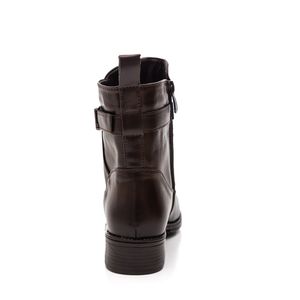 Bota Mooncity Casual Feminina Cano Curto 72115 Marrom